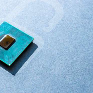 Data security. Digital computer processor, network motherboard chip on dark technology background. Protect personal data and privacy from hacker cyberattack.